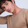Pull col rond en laine mérinos - Bardem 6630 camel - 88 camel