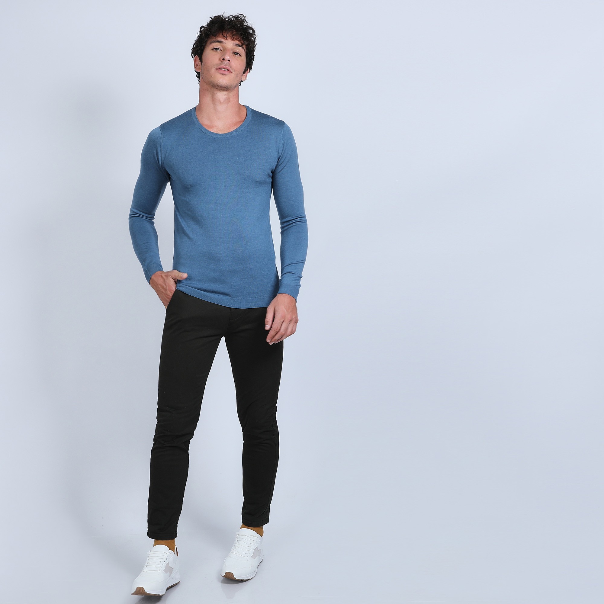Pull col rond en laine mérinos - Bardem