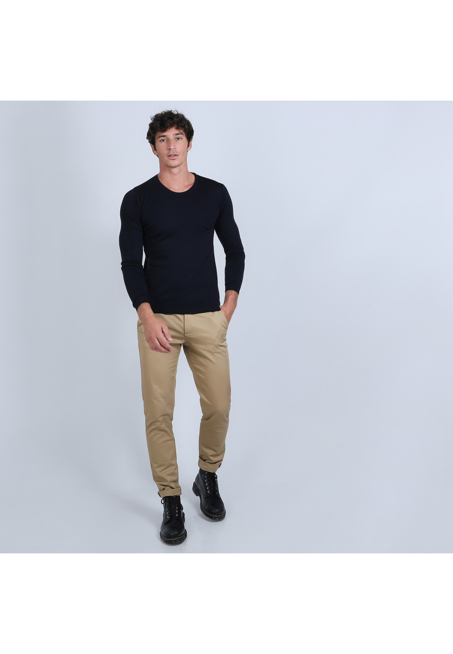 V-neck jumper in merino wool - Eddie