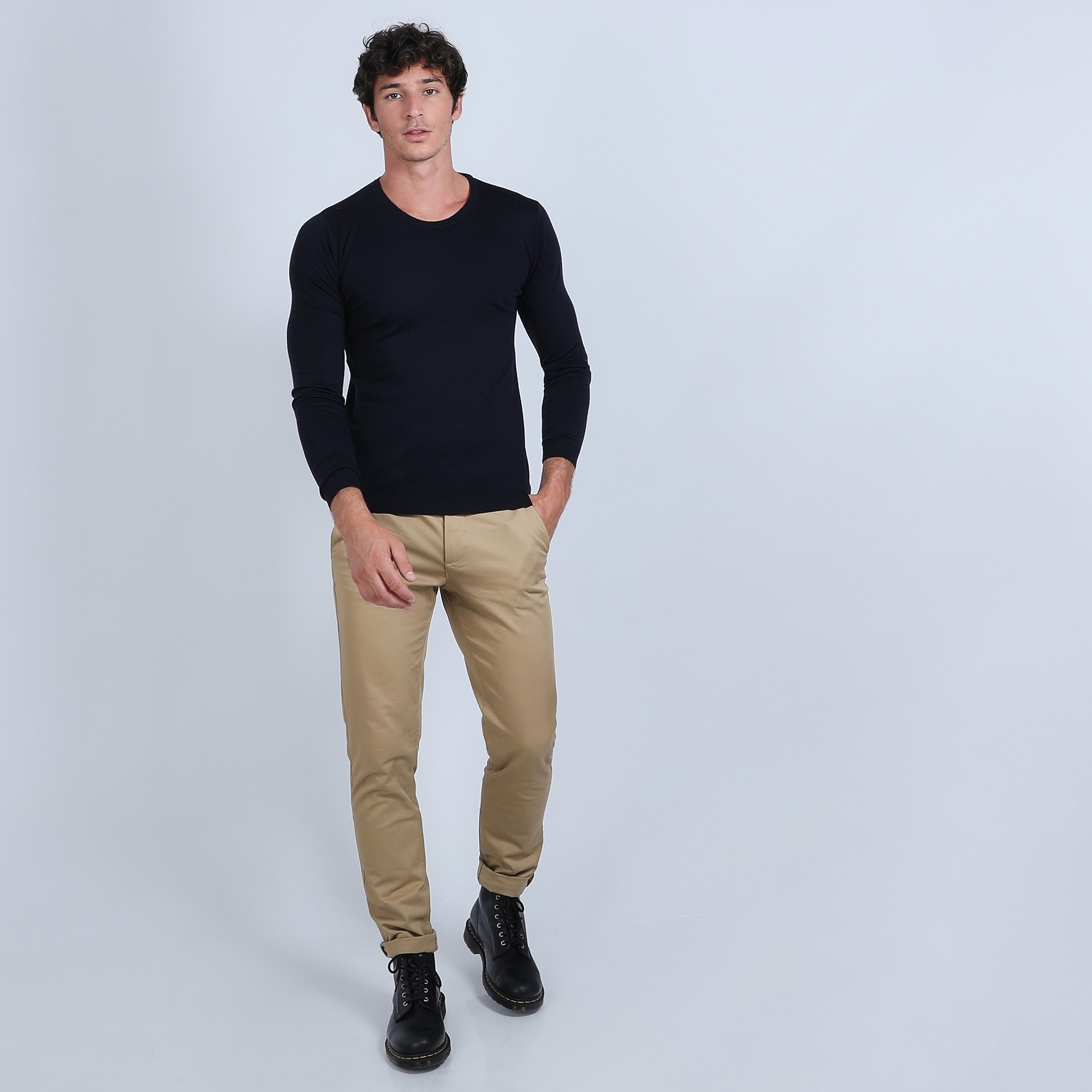 Pull col rond en laine mérinos - Bardem