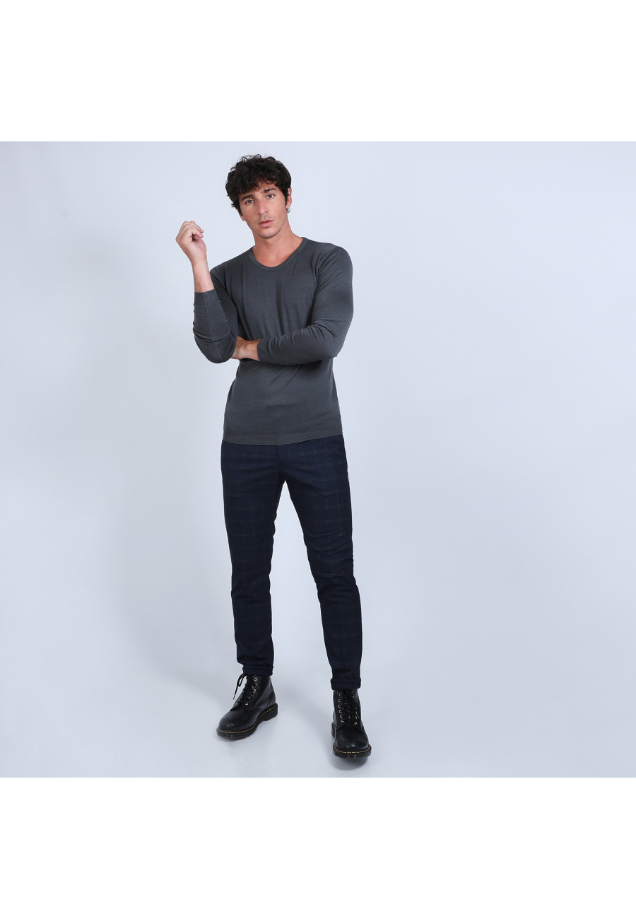 Suéter de lã merino com gola redonda - Eddie