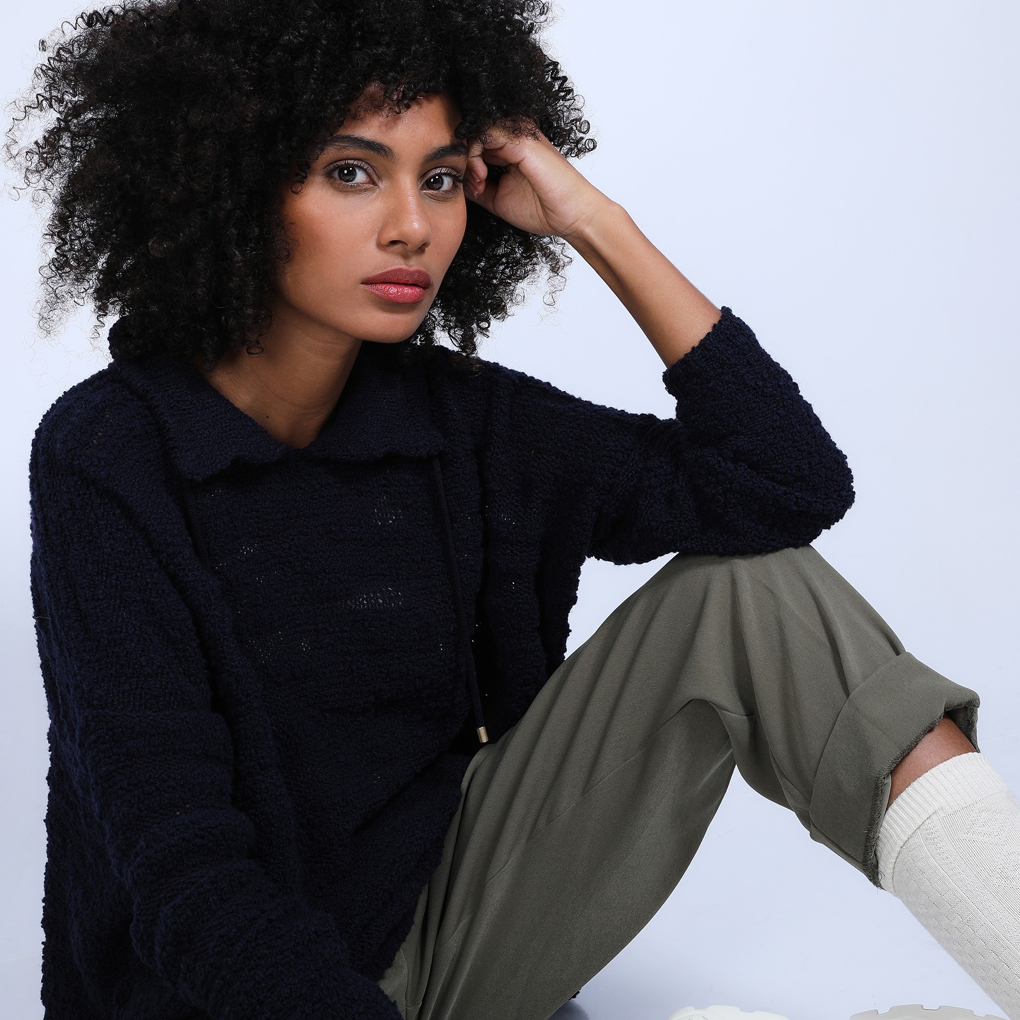 Pull oversize à lacet - Semya