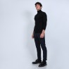 Pull col roulé en laine mérinos - Berry 6610 noir - 01 noir