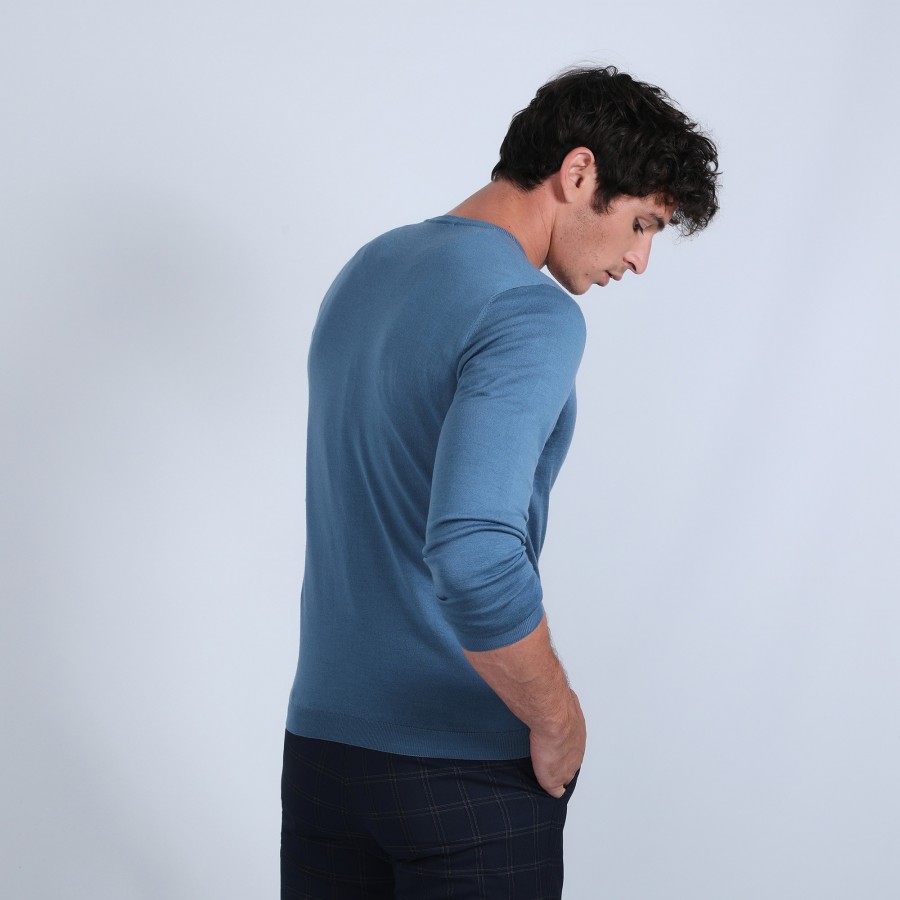 Button-down cardigan in merino wool - Etienne