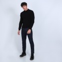 Pull col polo en cachemire - Billy 6610 noir - 01 Noir