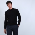 Pull col polo en cachemire - Billy 6610 noir - 01 Noir