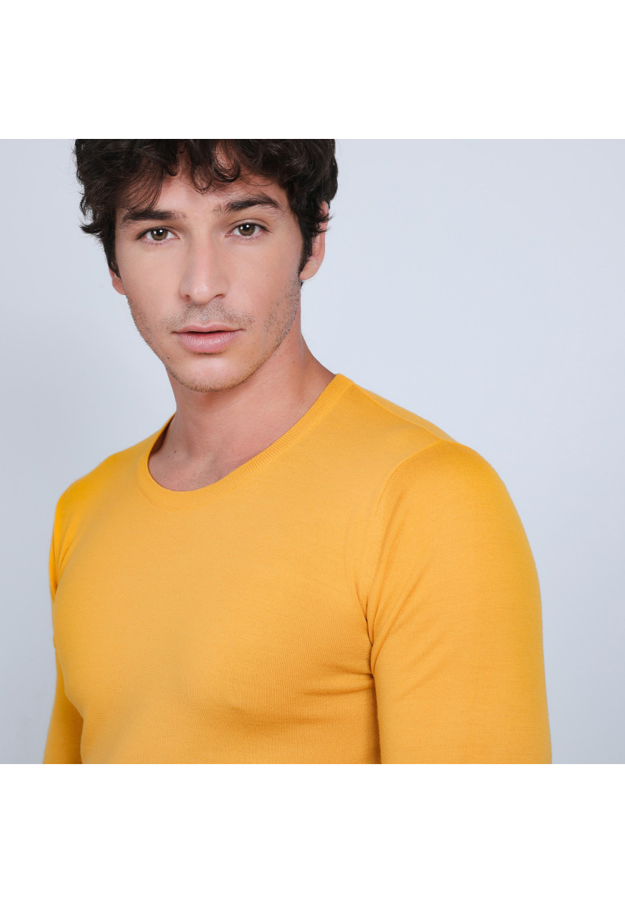 Pull col rond en laine mérinos - Eddie