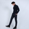 Pull col roulé en cachemire - Bruno 6640 marine - 05 bleu marine
