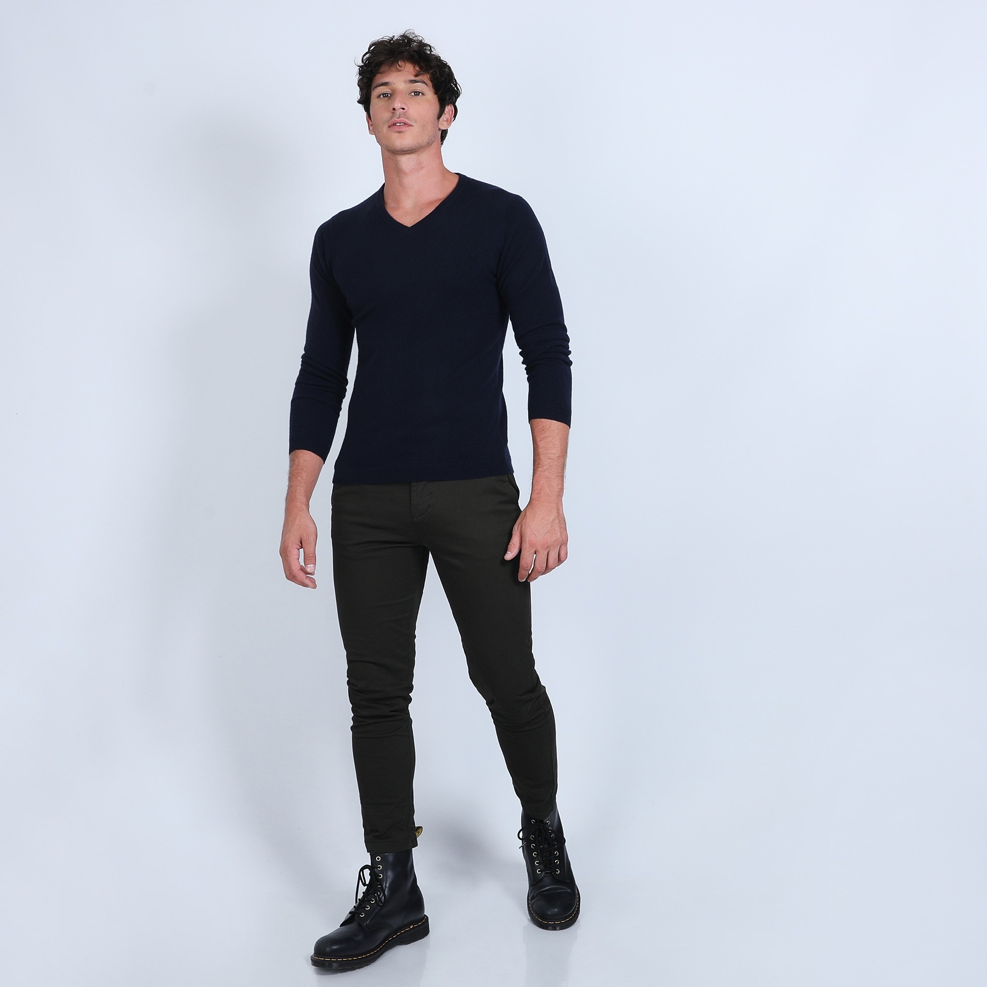 Pull col V en cachemire - Benjamin