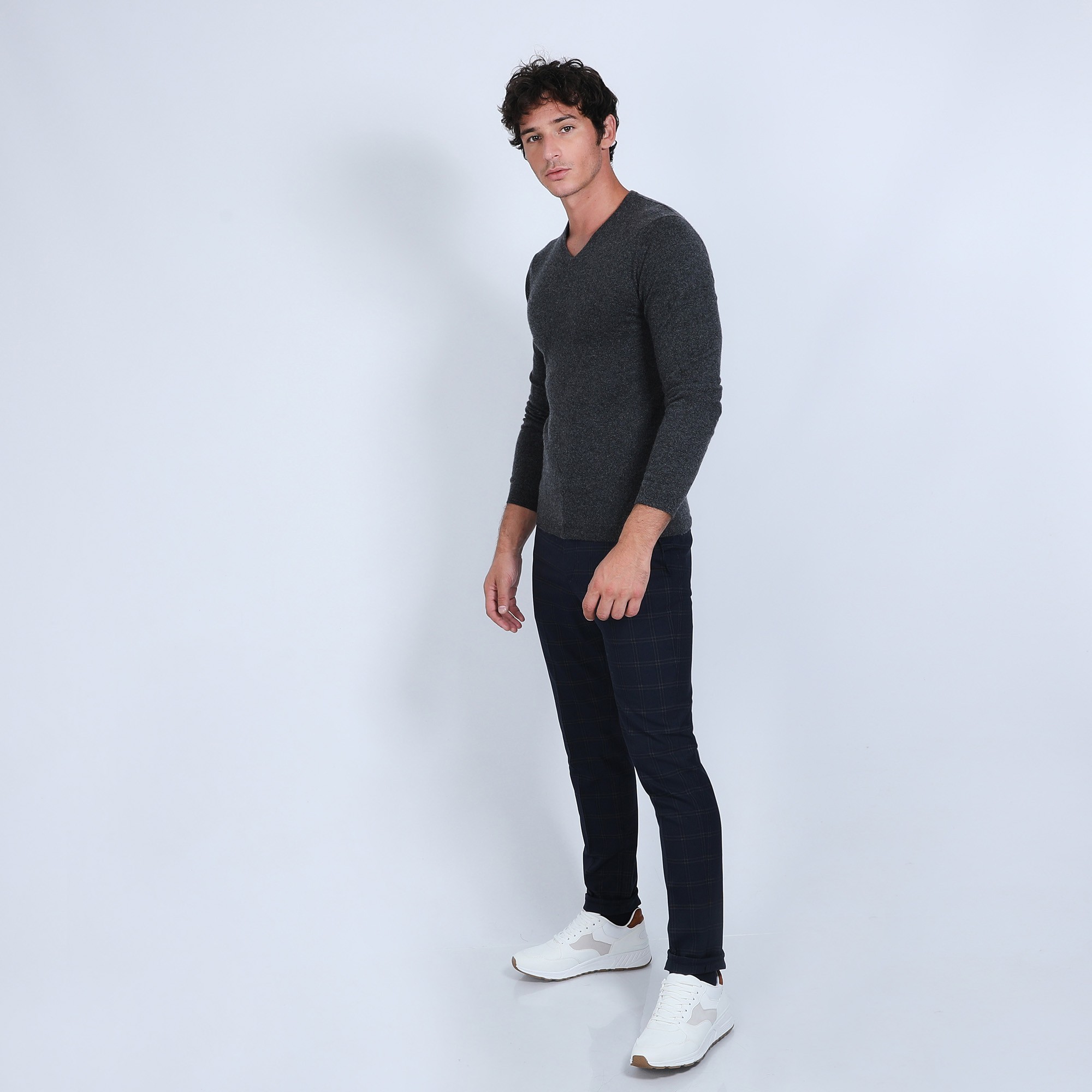 Pull col V en cachemire - Benjamin