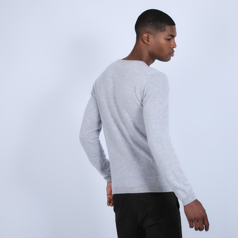 V-neck jumper in cashmere - Evann