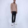 Pull col zippé en cachemire 2 fils - Blaise 6630 camel - 88 camel