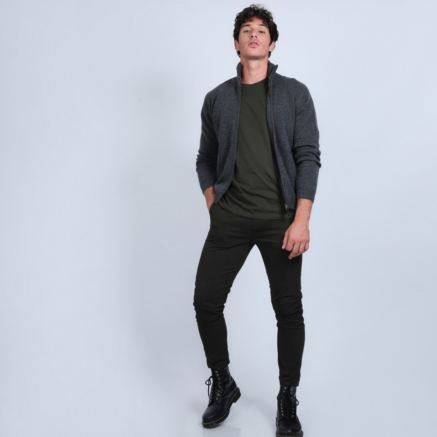 Gilet zippé cachemire 4 fils - Balthazar