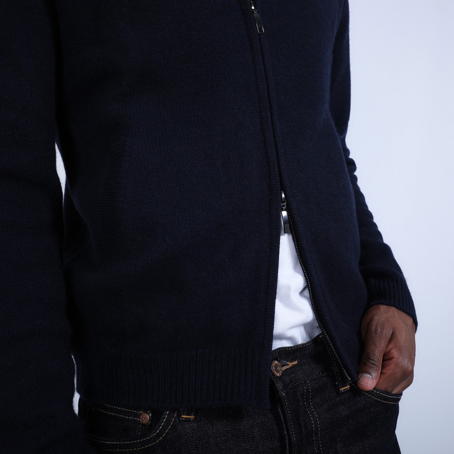 Gilet zippé cachemire 4 fils - Balthazar