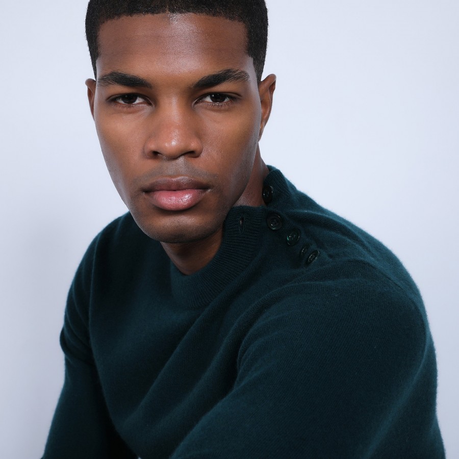 Button shoulder 4-ply cashmere jumper - Bonifas