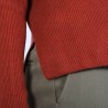 Pull col rond boutons arrière - Becky 6682 tomette - 46 Marron clair