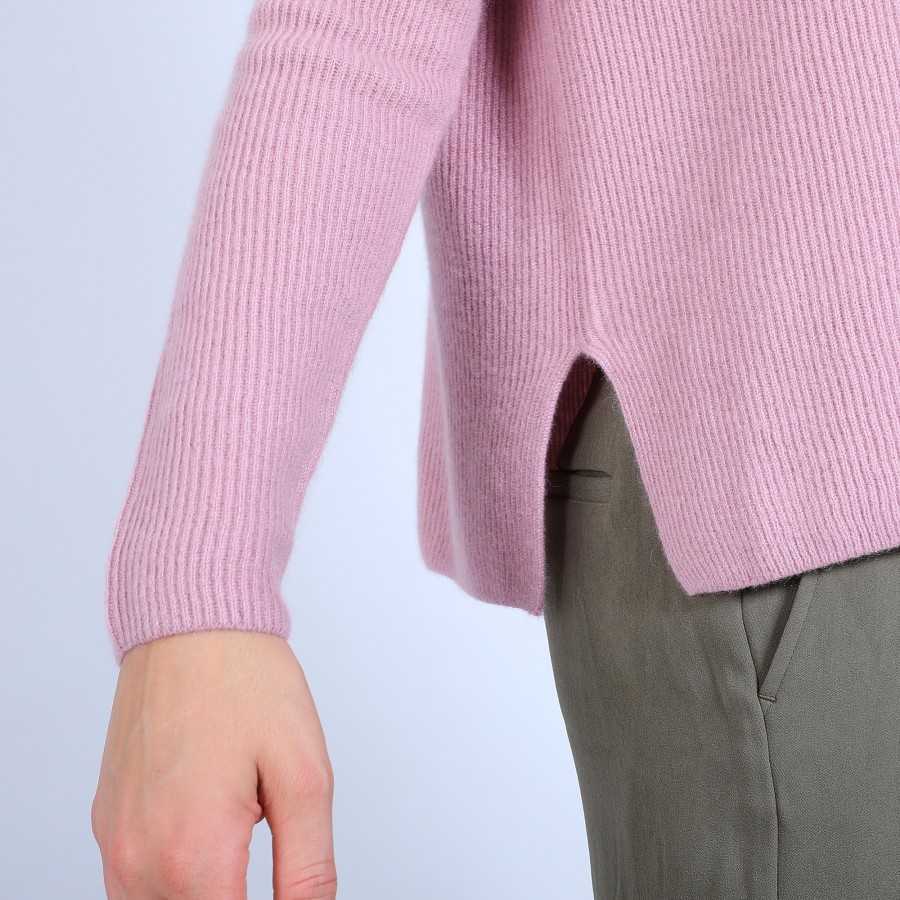 Round-neck jumper with buttons on the back - Becky