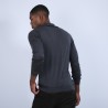 Gilet zippé en laine mérinos - Bastian 6611 gris anthracite - 10 Gris foncé