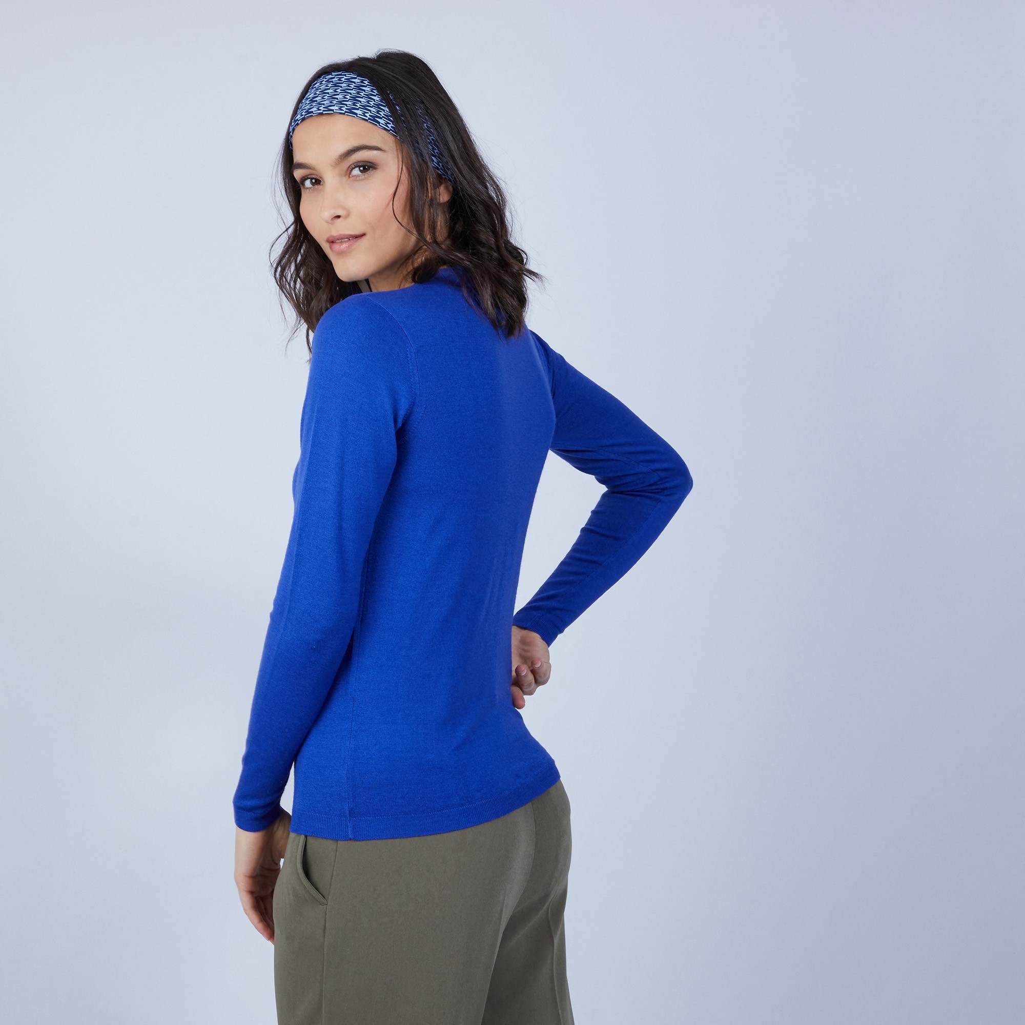 Pull col rond en laine mérinos - Berenice