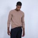 Pull col rond en cachemire - Benoit 6630  - 88 Camel