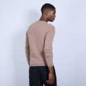 Pull col rond en cachemire - Benoit 6630  - 88 Camel