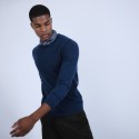 Pull col rond en cachemire - Benoit 6641 crique - 03 Bleu foncé