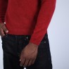 Pull col rond en cachemire - Benoit 6681 rouge - 20 Rouge foncé