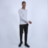 Pull col rond en cachemire - Benoit 6612 gris clair - 11 Gris clair