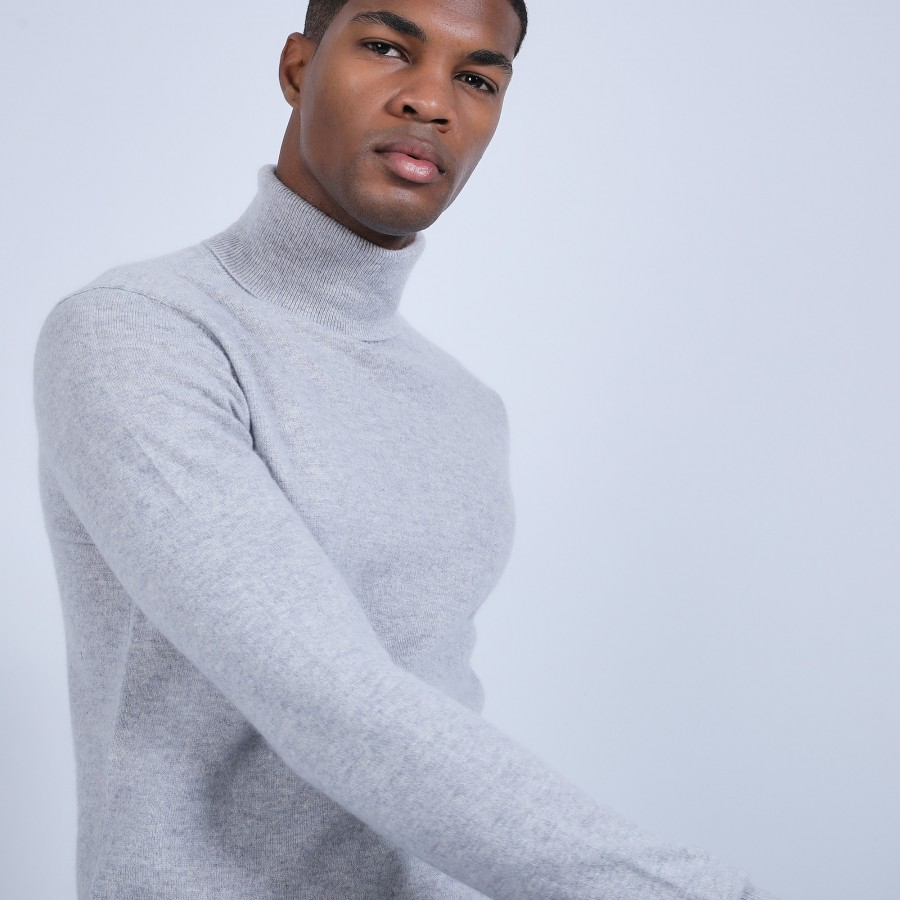 Pull col roulé en cachemire - Bruno
