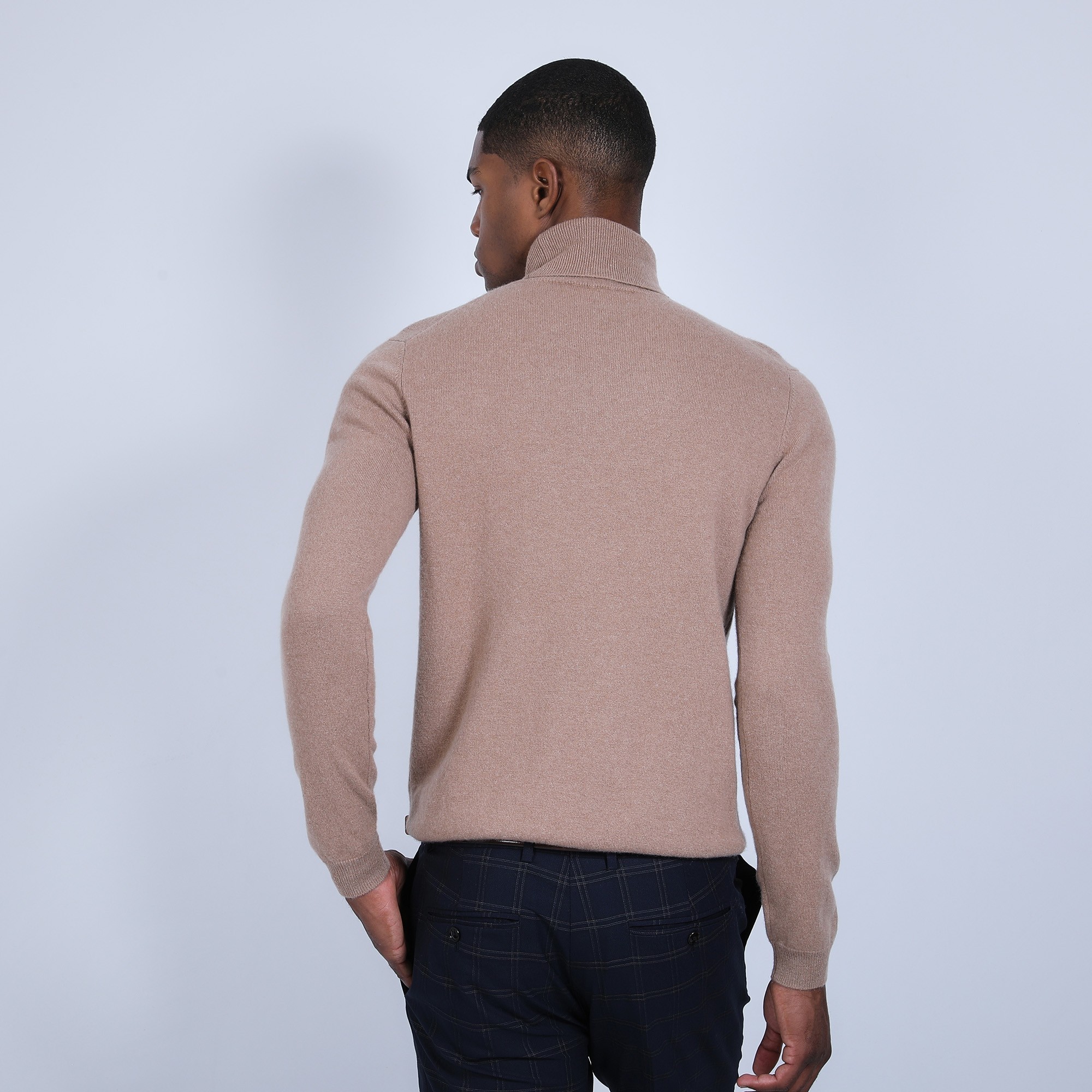 Pull col roulé en cachemire - Bruno 6630 camel - 88 Camel