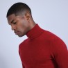 Pull col roulé en cachemire - Bruno 6681 rouge - 20 Rouge foncé
