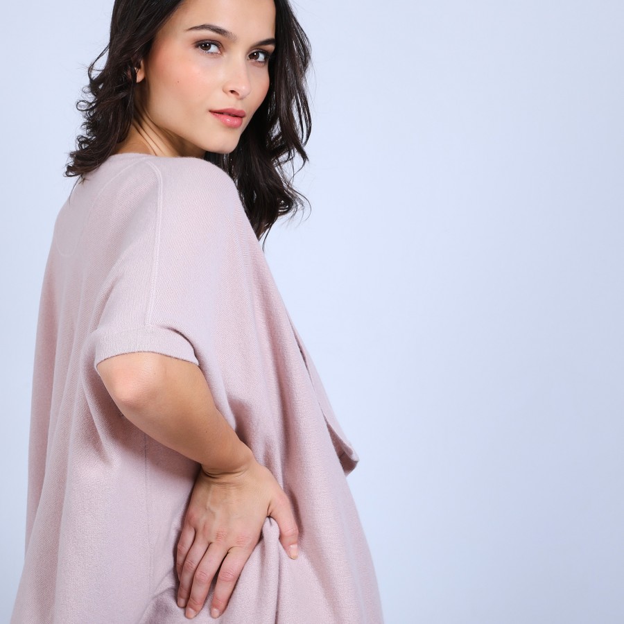 Sleeveless Cashmere kimono cardigan - Oumi