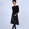 Pull col bateau en cachemire - Bal 6610 noir - 01 Noir