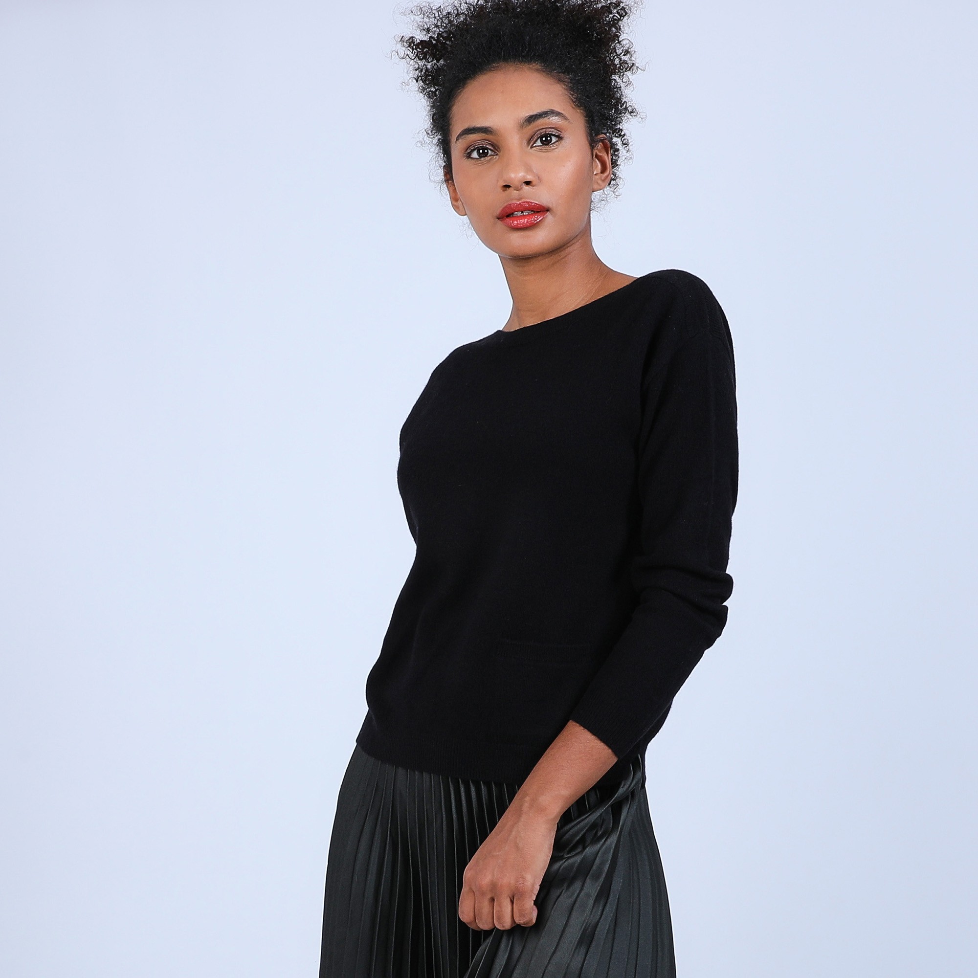 Pull col bateau avec petite poche - Bal
