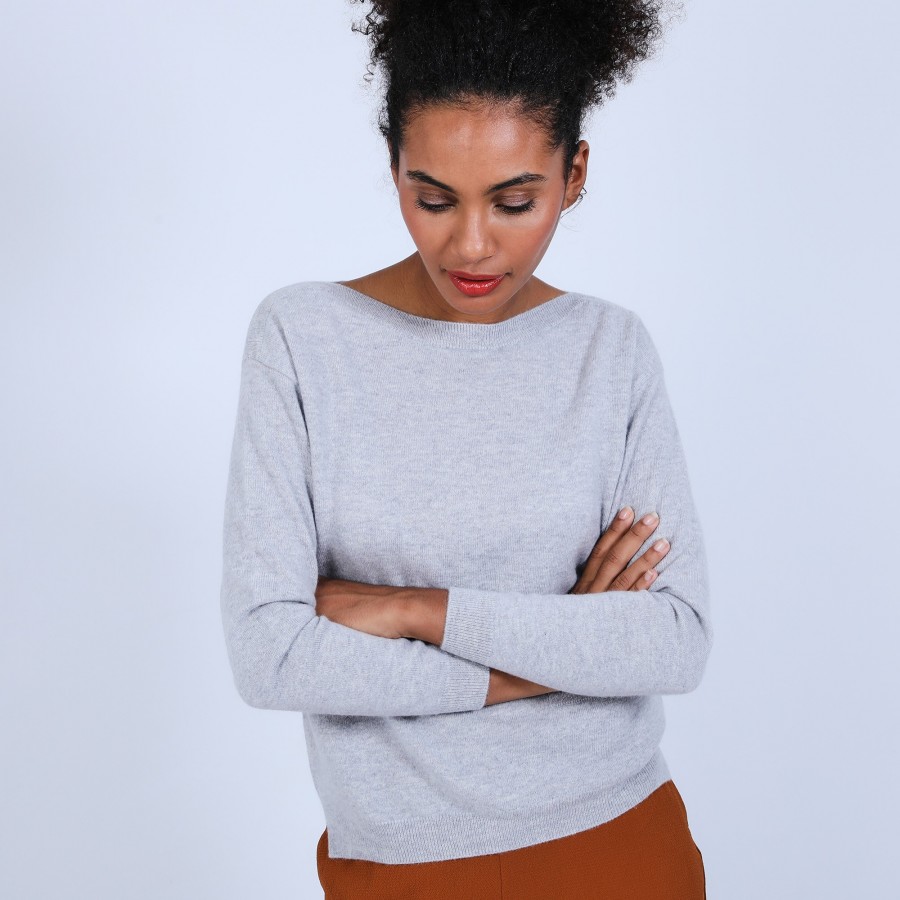 Pull col bateau en cachemire - Bal