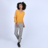 Pull ample avec poche - Balba 6660 cannelle - 89 Moutarde