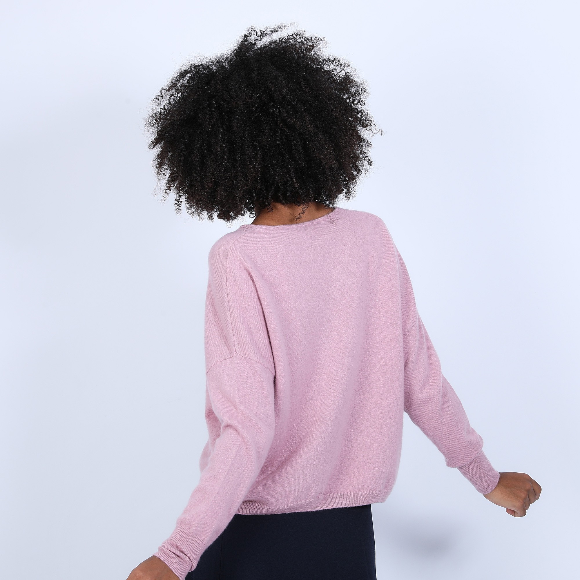 Pull ample avec poche - Balba 6683 buvard - 25 Rose moyen