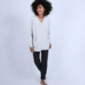 Loose V-neck cashmere jumper – Hilary