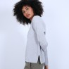 Pull col rond boutons arrière - Becky