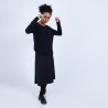 Pull col rond boutons arrière - Becky