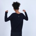 Pull col rond boutons arrière - Becky