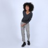 Pull col V en cachemire - Bijou 6611 gris anthracite - 10 Gris foncé