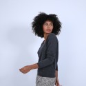 Pull col V en cachemire - Bijou 6611 gris anthracite - 10 Gris foncé