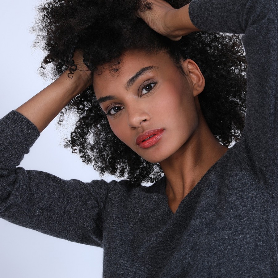Pull col V en cachemire - Bijou