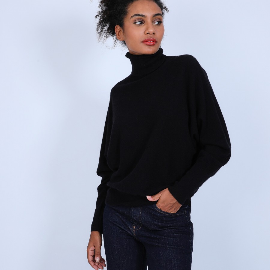 Roll-neck batwing jumper - Bob