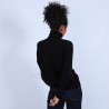 Pull chauve souris col roulé - Bob 6610 noir - 01 Noir