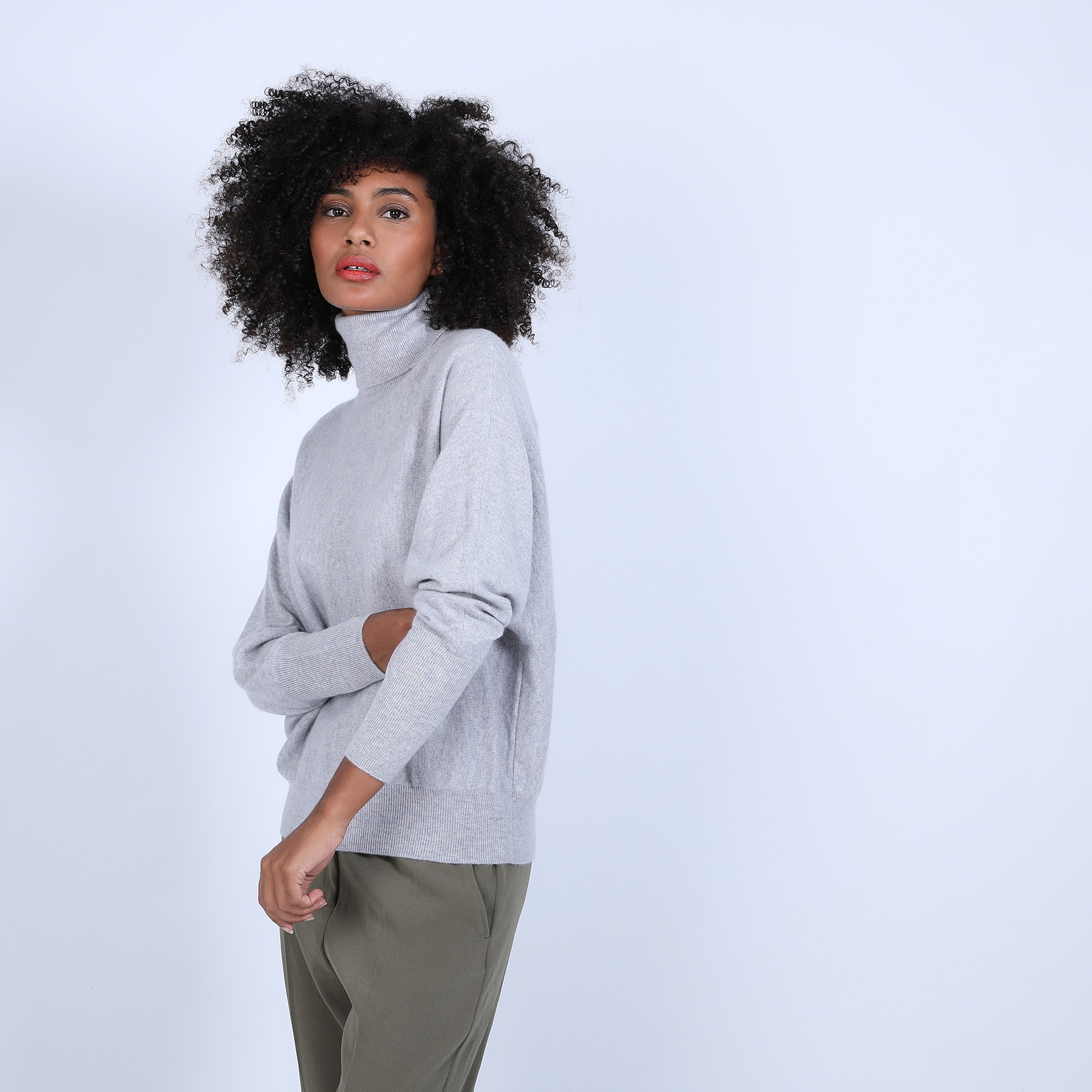 Pull chauve souris col roulé - Bob