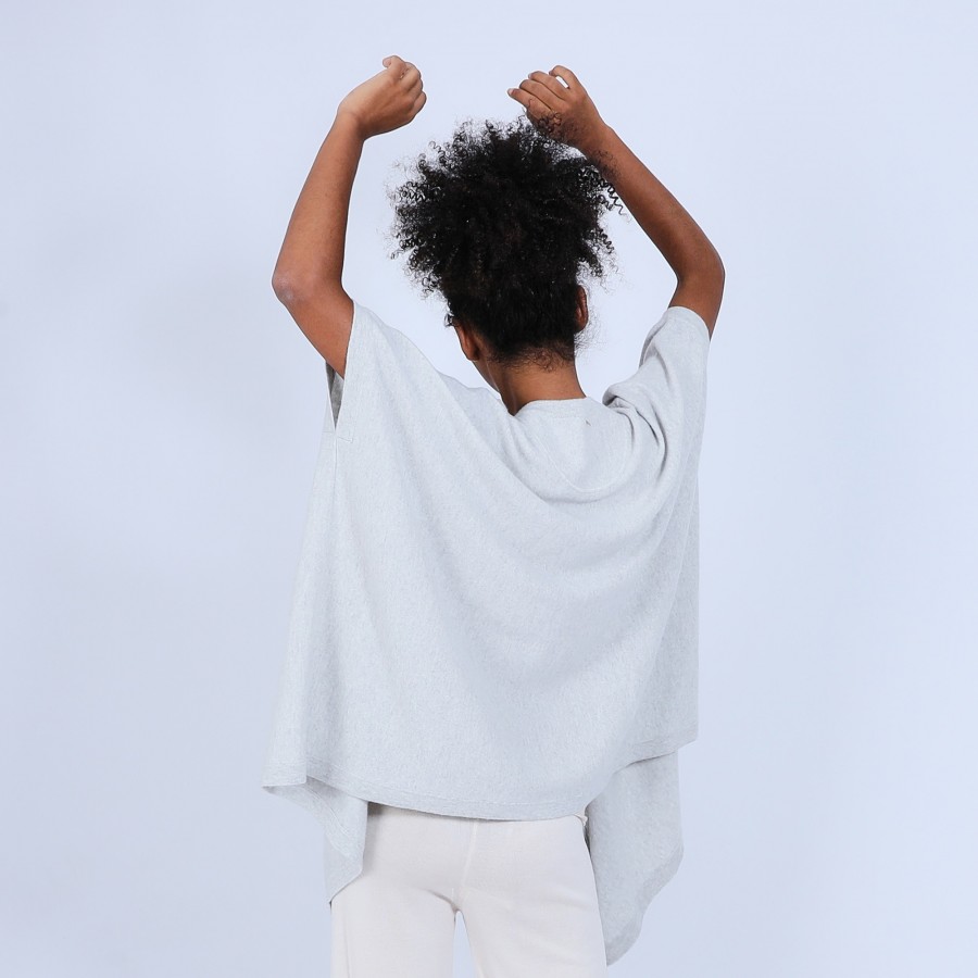 Sleeveless Cashmere kimono cardigan - Oumi