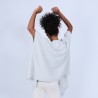 Gilet kimono sans manches - Oumi 6612 gris clair - 11 Gris clair