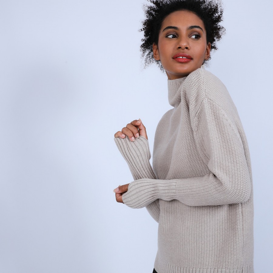 Extra-long sleeved jumper - Solane